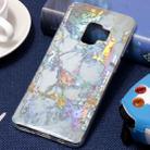 Galaxy S9 Color Plating Marble Texture Soft TPU Protective Back Case (Gold) - 1