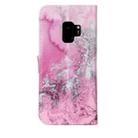 For Galaxy S9 Pink Seawater Pattern Horizontal Flip Leather Case with Holder & Card Slots & Wallet - 3