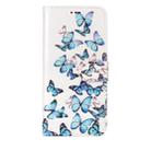 For Galaxy S9 Small Blue Butterflies Pattern Horizontal Flip Leather Case with Holder & Card Slots & Wallet - 2