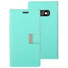 GOOSPERY RICH DIARY for Galaxy S10e PU + TPU Crazy Horse Texture Horizontal Flip Leather Case with Card Slots & Wallet(Mint Green) - 1