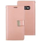 GOOSPERY RICH DIARY for Galaxy S10e PU + TPU Crazy Horse Texture Horizontal Flip Leather Case with Card Slots & Wallet(Rose Gold) - 1