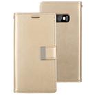 GOOSPERY RICH DIARY for Galaxy S10e PU + TPU Crazy Horse Texture Horizontal Flip Leather Case with Card Slots & Wallet(Gold) - 1