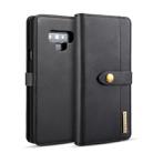 DG.MING Lambskin Detachable Horizontal Flip Magnetic Case for Galaxy Note9, with Holder & Card Slots & Wallet(Black) - 1
