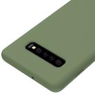Shockproof Solid Color Liquid Silicone Case for Galaxy S10+ (Green) - 4