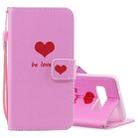 Heart Pattern Horizontal Flip Leather Case for Galaxy S10, with Holder & Card Slots & Wallet - 1