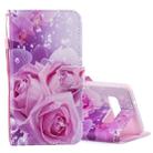 Rose Pattern Horizontal Flip Leather Case for Galaxy S10+, with Holder & Card Slots & Wallet - 1