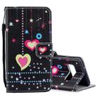 Colored Heart Pattern Horizontal Flip Leather Case for Galaxy S10+, with Holder & Card Slots & Wallet - 1