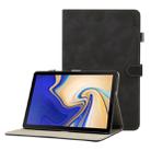 ENKAY Retro Frosted Texture Horizontal Flip Leather Case for Galaxy Tab S4 10.5 T830 / T835, with Holder & Sleep / Wake-up Function (Black) - 1