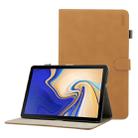 ENKAY Retro Frosted Texture Horizontal Flip Leather Case for Galaxy Tab S4 10.5 T830 / T835, with Holder & Sleep / Wake-up Function (Yellow) - 1