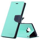 GOOSPERY Horizontal Flip Leather Case for Galaxy Note 9, with Holder & Card Slots & Wallet(Mint Green) - 1