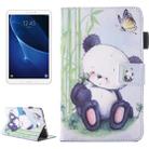 For Galaxy Tab A 10.1 (2016) / T580 Lovely Cartoon Panda Pattern Horizontal Flip Leather Case with Holder & Card Slots & Pen Slot - 1
