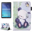 For Galaxy Tab E 9.6 / T560 Lovely Cartoon Panda Pattern Horizontal Flip Leather Case with Holder & Card Slots & Pen Slot - 1