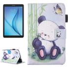 For Galaxy Tab E 8.0 / T377 Lovely Cartoon Panda Pattern Horizontal Flip Leather Case with Holder & Card Slots & Pen Slot - 1