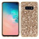 Glitter Powder Shockproof TPU Protective Case for Galaxy S10 (Gold) - 1