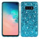 Glitter Powder Shockproof TPU Protective Case for Galaxy S10 (Blue) - 1