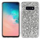 Glitter Powder Shockproof TPU Protective Case for Galaxy S10 (Silver) - 1