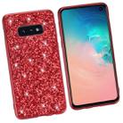 Glitter Powder Shockproof TPU Protective Case for Galaxy S10+ (Gold) - 5