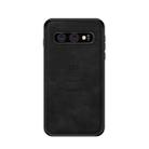 PINWUYO Shockproof Waterproof Full Coverage PC + TPU + Skin Protective Case for Galaxy S10(Black) - 1