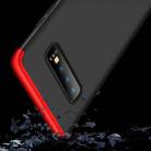 GKK Three Stage Splicing Full Coverage PC Case for Galaxy S10+ (Black Red) - 4