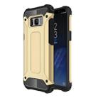 For Galaxy S8 + / G955 Plus Tough Armor TPU + PC Combination Case(Gold) - 1