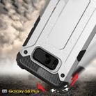 For Galaxy S8 + / G955 Tough Armor TPU + PC Combination Case(Silver) - 5