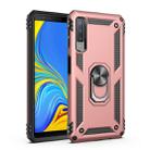 Sergeant Armor Shockproof TPU + PC Protective Case for Galaxy A7 2018, with 360 Degree Rotation Holder (Rose Gold) - 1