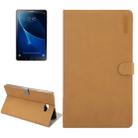 ENKAY for Galaxy Tab A 10.1 (2016) / T580 Retro Frosted Texture Horizontal Flip Leather Protective Case with Holder & Sleep / Wake-up Function(Brown) - 1