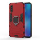 Panther PC + TPU Shockproof Protective Case for Galaxy A30 & A20, with Magnetic Ring Holder(Red) - 1