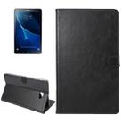 ENKAY for Galaxy Tab A 10.1 (2016) / T580 Crazy Horse Texture Horizontal Flip Leather Protective Case with Holder & Card Slots & Sleep / Wake-up Function(Black) - 1