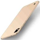 MOFI Frosted PC Ultra-thin Full Coverage Case for Galaxy A10 (Gold) - 1