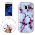 For Galaxy S7 / G930 Purple Marbling Pattern Soft TPU Protective Back Cover Case - 1