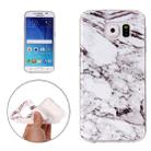 For Galaxy S6 / G920 White Marbling Pattern Soft TPU Protective Back Cover Case - 1