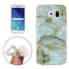 For Galaxy S6 / G920 Green Marbling Pattern Soft TPU Protective Back Cover Case - 1