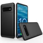 Shockproof Rugged Armor Protective Case for Galaxy S10+, with Card Slot (Black) - 1