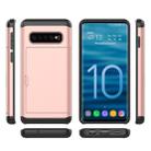 Shockproof Rugged Armor Protective Case for Galaxy S10+, with Card Slot (Navy Blue) - 5