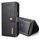 DG.MING for Galaxy S9 Triple Fold Crazy Horse Texture Horizontal Flip Magnetic Protective Case with Holder & Card Slots & Wallet (Black) - 1