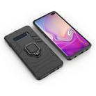 PC + TPU Shockproof Protective Case for Samsung Galaxy S10 Plus, with Magnetic Ring Holder(Black) - 4