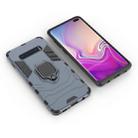 PC + TPU Shockproof Protective Case for Samsung Galaxy S10 Plus, with Magnetic Ring Holder(Navy Blue) - 4