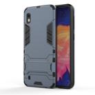 Shockproof PC + TPU Case for Galaxy A10, with Holder (Navy Blue) - 1