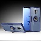 Scratchproof TPU + Acrylic Ring Bracket Protective Case for Galaxy S9 Plus(Blue) - 1
