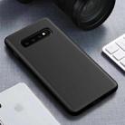 Starry Series Shockproof  Straw Material + TPU Protective Case for Galaxy S10 (Black) - 1