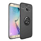 Shockproof TPU Case for Galaxy S7 Edge, with Holder (Black) - 1