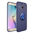 Shockproof TPU Case for Galaxy S7 Edge, with Holder (Blue) - 1