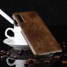 Shockproof Litchi Texture PC + PU Case for Galaxy A70 (Brown) - 1