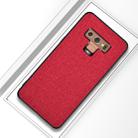 Shockproof Cloth Texture PC+ TPU Protective Case for Galaxy Note9 (Red) - 1