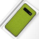 Shockproof Cloth Texture PC+ TPU Protective Case for Galaxy S10+ (Green) - 1
