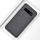 Shockproof Cloth Texture PC+ TPU Protective Case for Galaxy S10+ (Grey) - 1