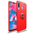 Lenuo Shockproof TPU Case for Galaxy A20 & A30, with Invisible Holder(Red) - 1