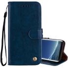 For Galaxy S8 Business Style Oil Wax Texture Horizontal Flip Leather Case with Holder & Card Slots & Wallet(Blue) - 1