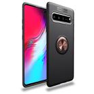 Lenuo Shockproof TPU Case for Galaxy S10 5G, with Invisible Holder (Black Gold) - 1